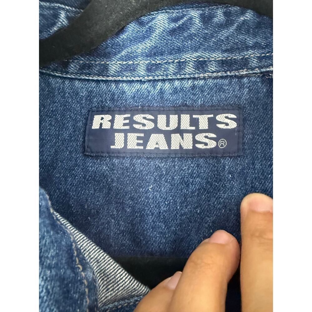 results jean mens  Vintage Blue Denim Jean Jacket - Size Medium - Picture 2 of 12